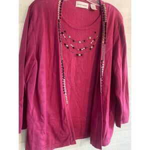 Alfred Dunner woman classic two for one sweater